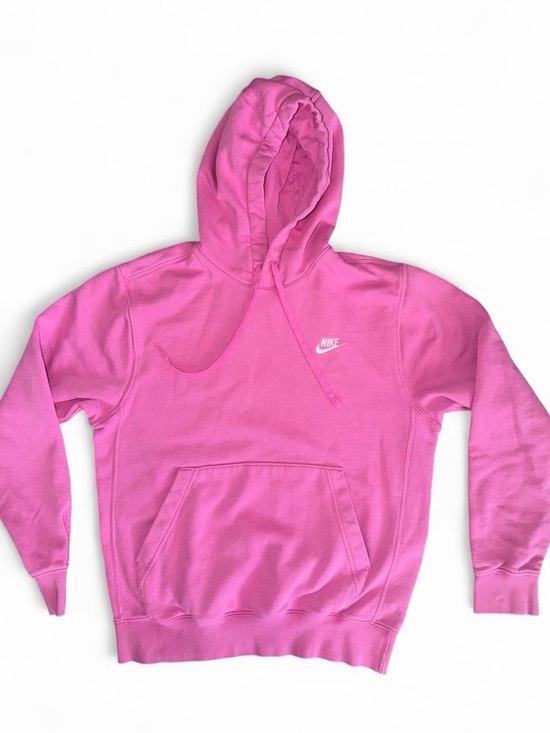 Nike Tops - Nike Cotton Blend Pink Hooded Sweatshirt